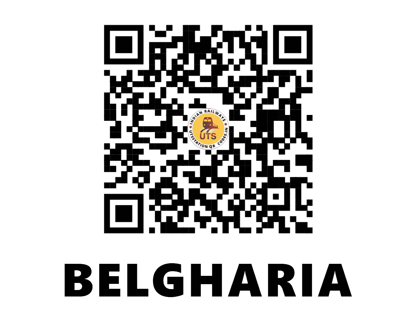 UTS QR Code for BELGHARIA - BLH (ER - WEST BENGAL)